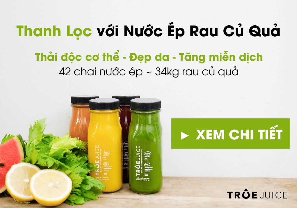 thanh loc vơi nuoc ep rau cu qua