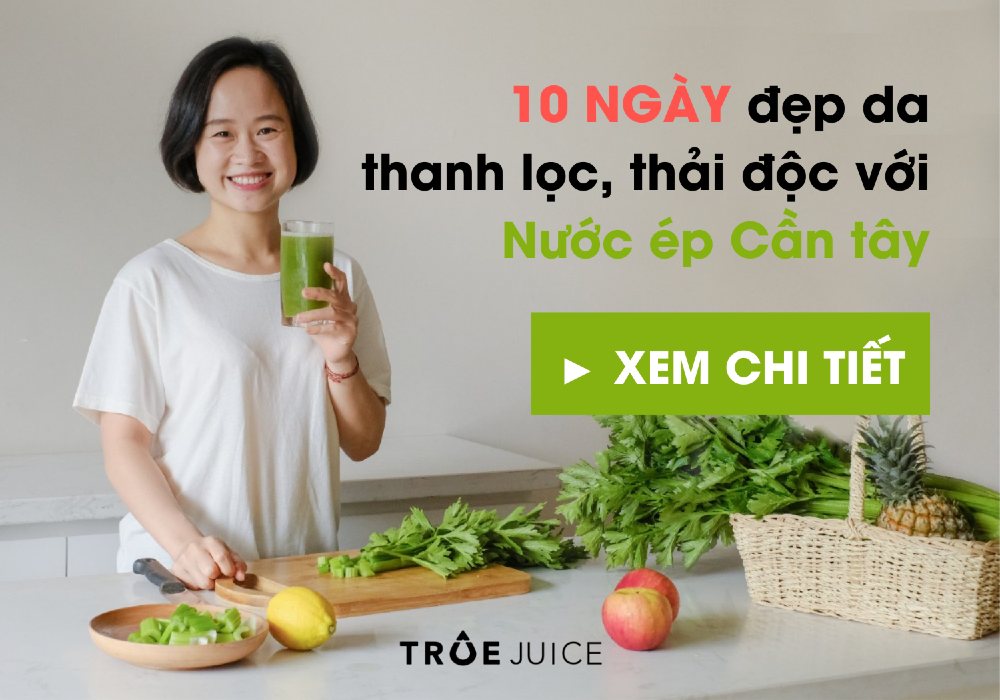 10 Ngày Thanh Lọc Thải Độc với Nước Ép Cần Tây